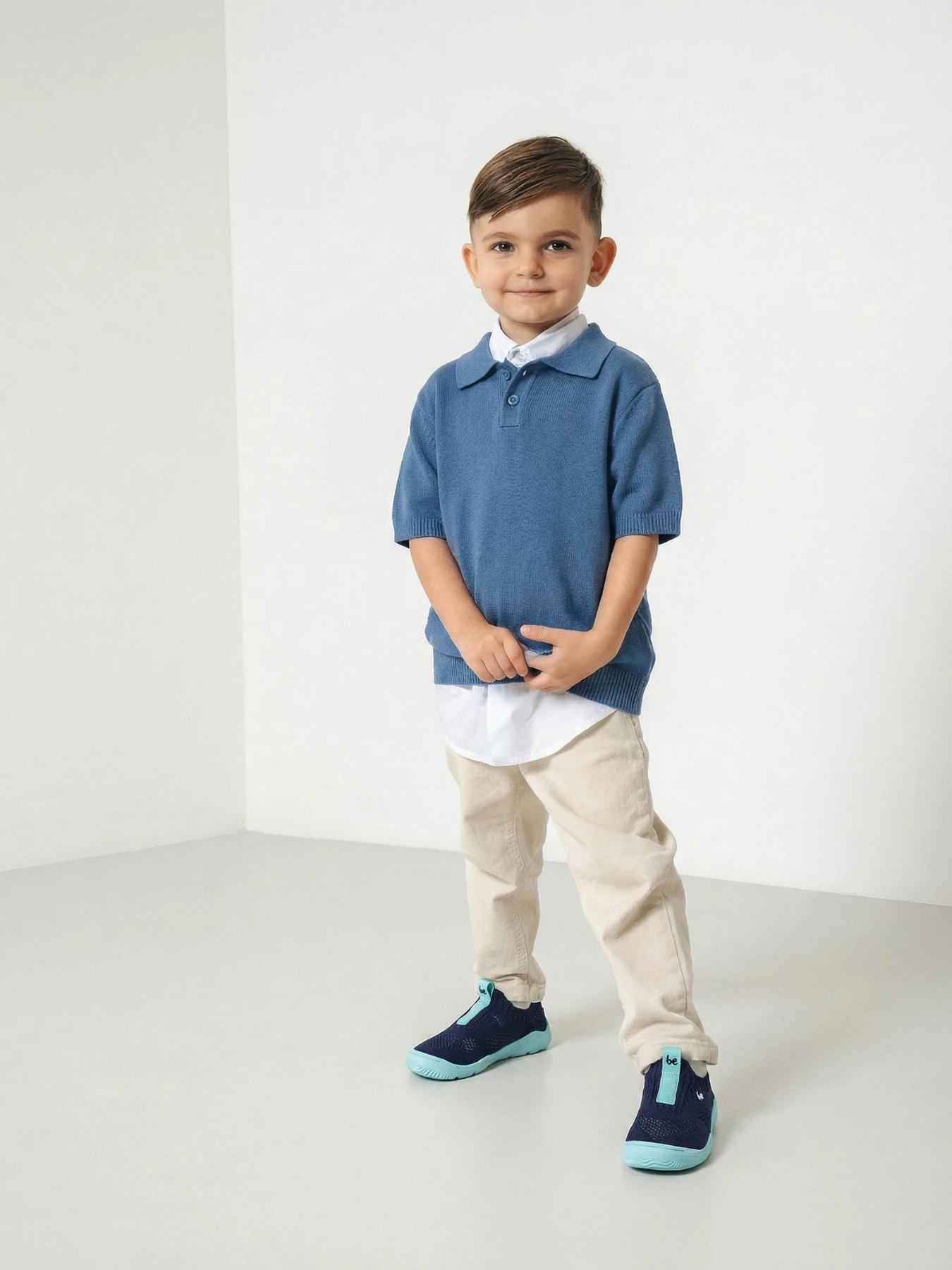Детские босоногие слипоны Be Lenka Luppo Preschool - синий и аквамариновый, фото 2