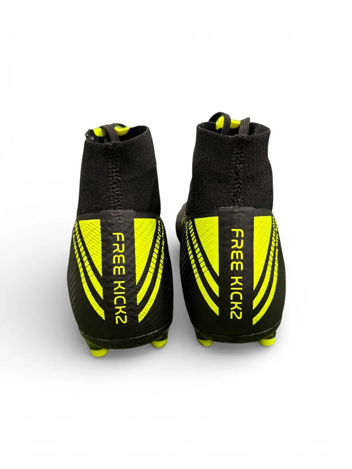 Босоногие футбольные бутсы Free Kickz Primo AG — чёрные с жёлтым, фото 3