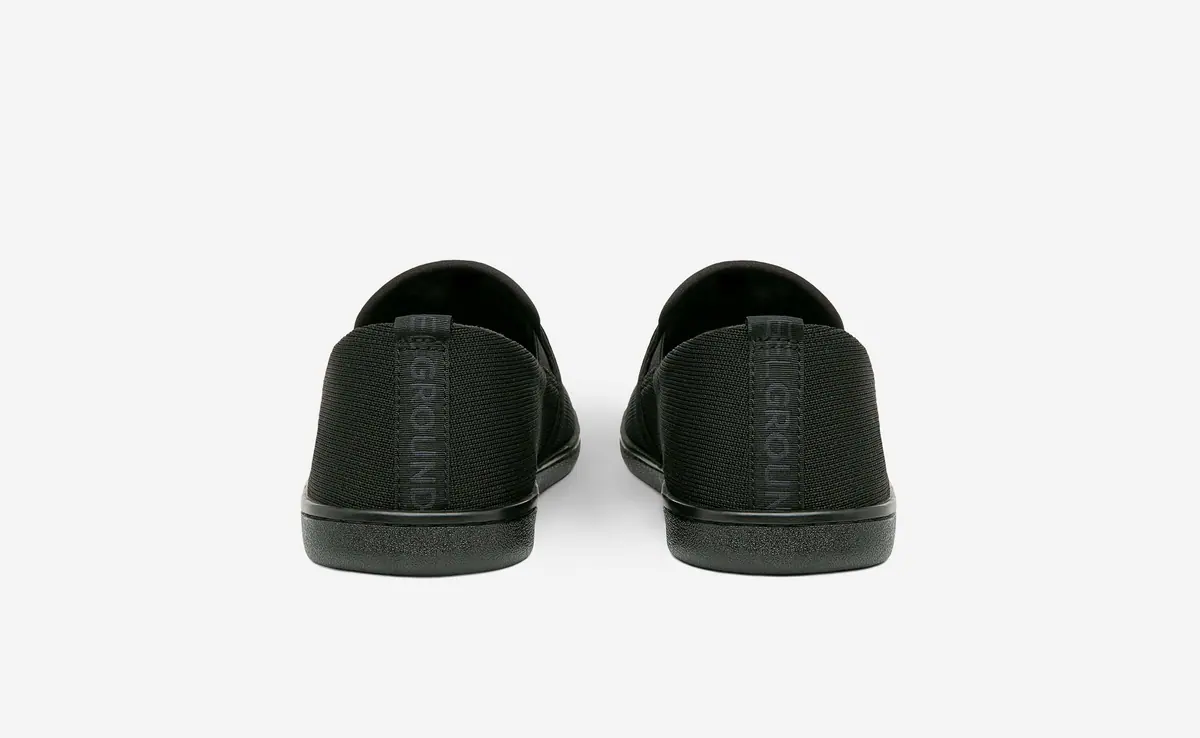 Босоногие слипоны Feelgrounds Droptop Knit — чёрный, фото 5