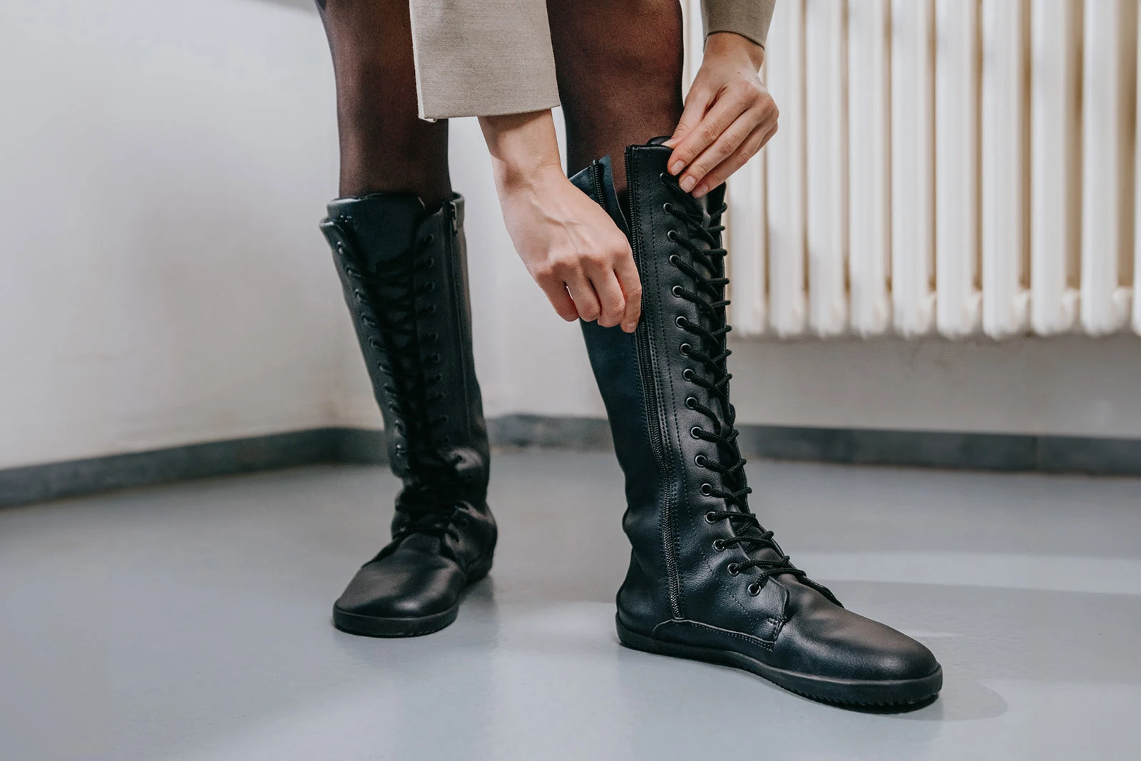 Сапоги Ahinsa Jaya Tall Barefoot — чёрный, фото 11