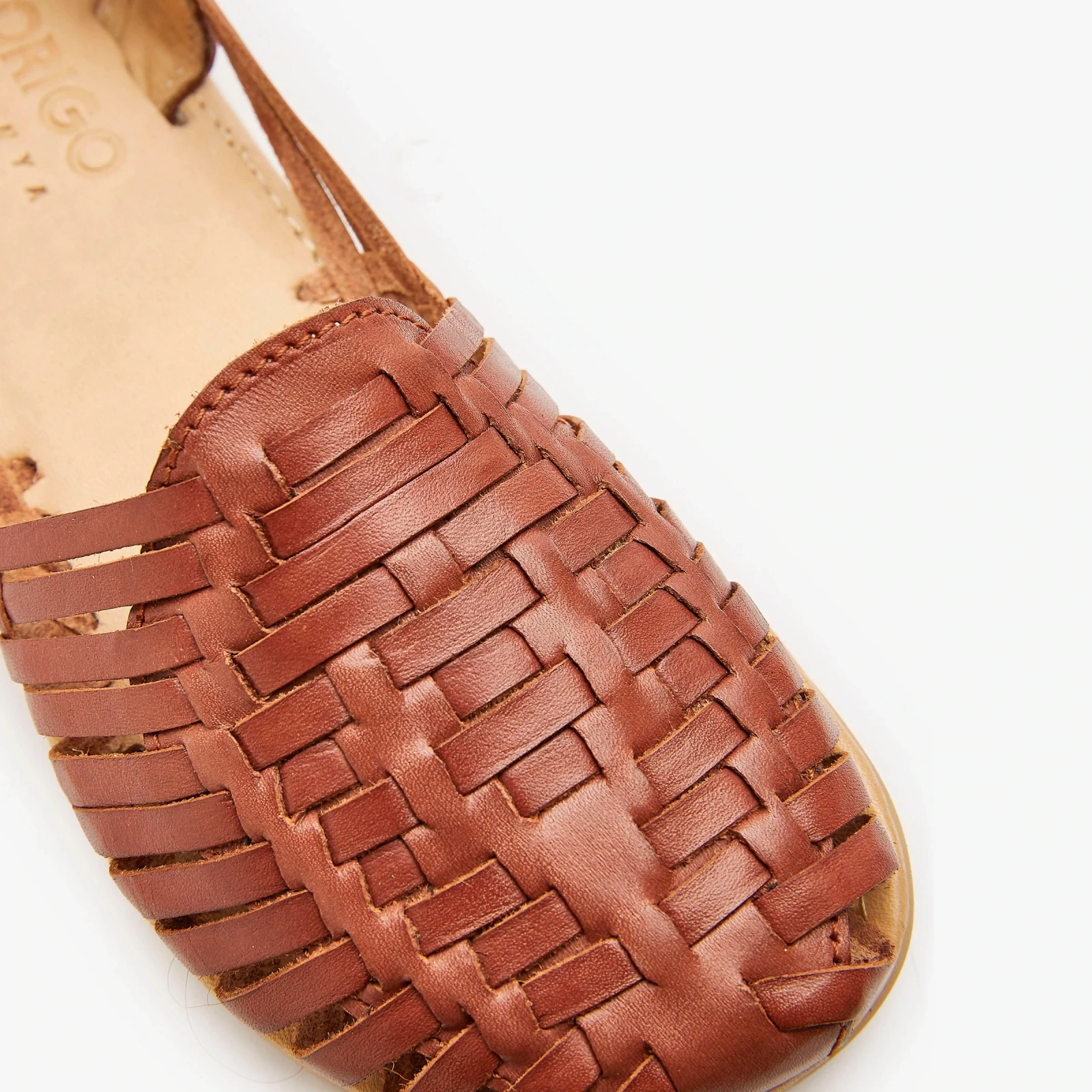 Босоногие сандалии Origo Huarache Slip-On by Anya — корица, фото 3