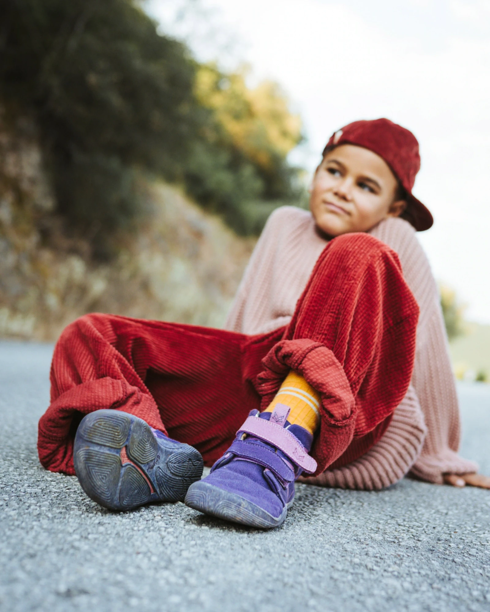 Босоногие ботинки Wildling Filu для детей — фиолетовый, фото 2