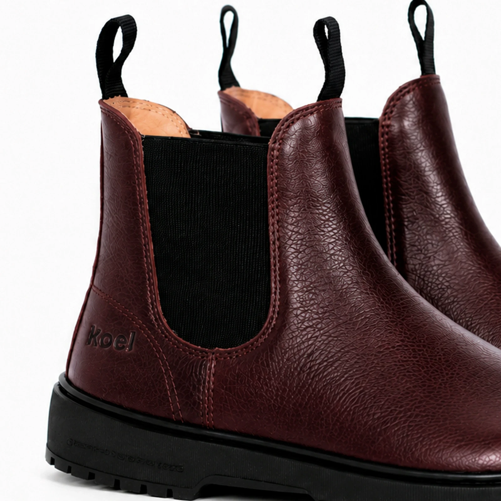 Ботинки Koel GAVIEN Leather — бордовый, фото 4