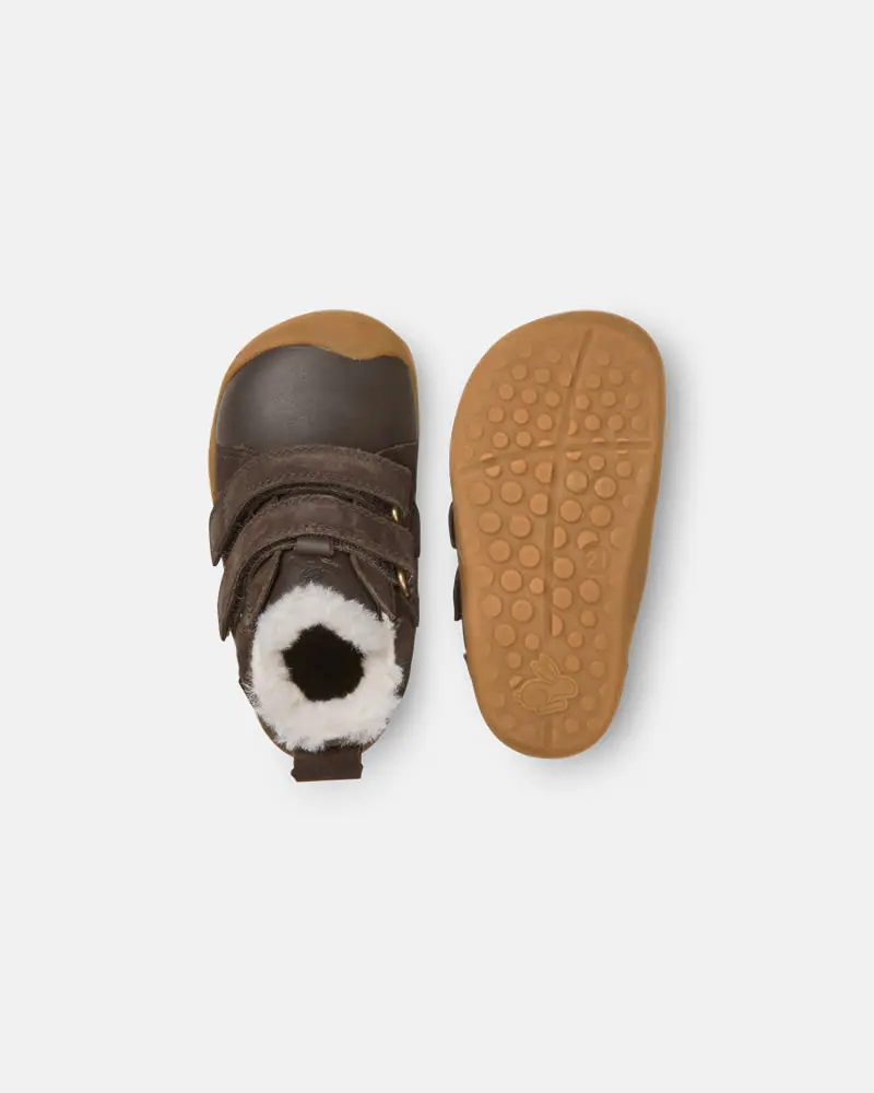 Детские босоногие зимние ботинки Bundgaard Bloom Dark Brown, фото 2
